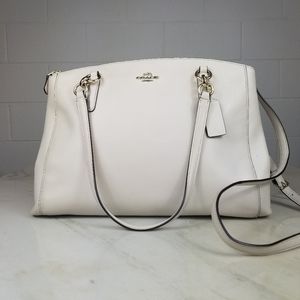 Coach Christie Carryall Large White Crossgrain